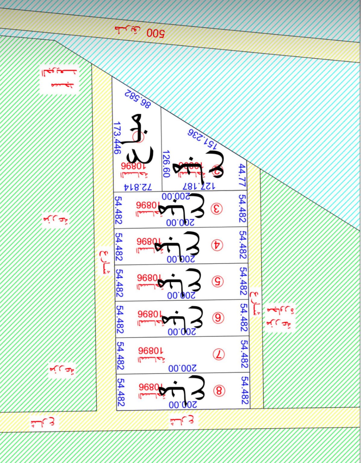للبيع مزرعه طريق 500
