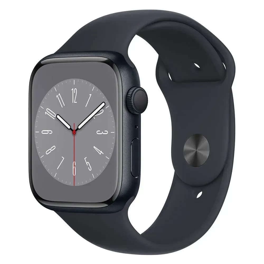 للبيع بارخص سعر ساعة ابل S8 جديدة Apple Watch series 8 GPS 45mm - Midnight Aluminium
